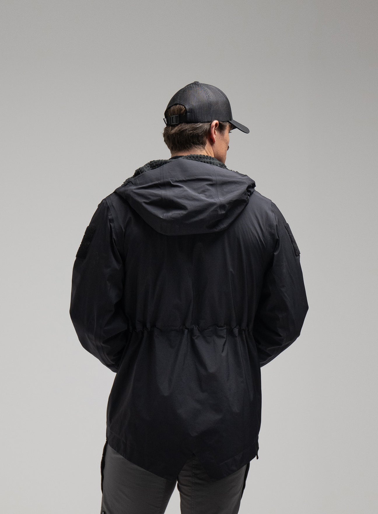 Scout Smock | Black Waterproof & Insulated Pullover Jacket | ThruDark
