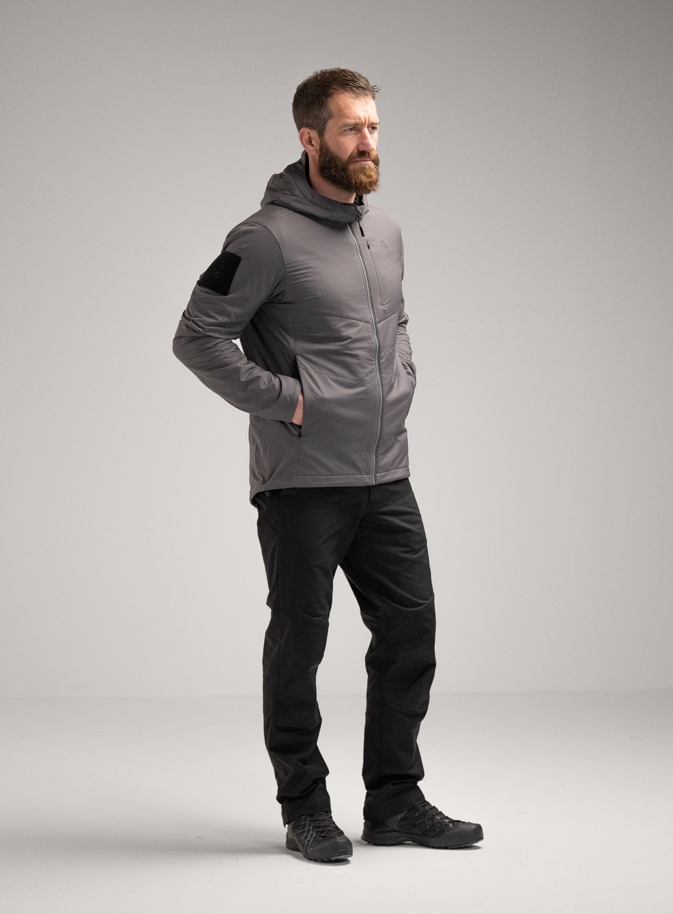 Wraith Jacket Wraith Hooded Jacket | Grey Lightweight Soft Shell | ThruDark