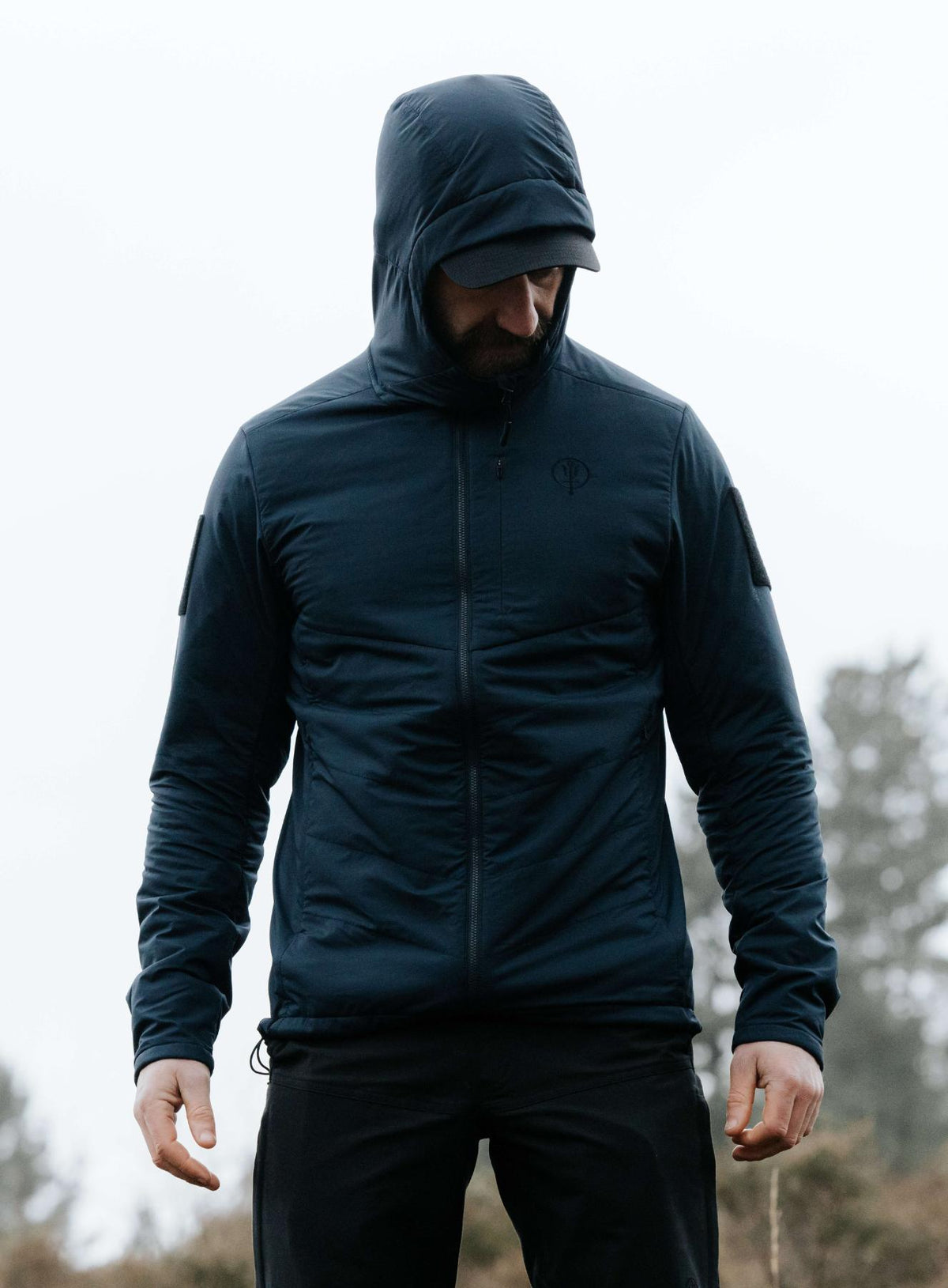 Creative Image Of Wraith Hooded Jacket In Dark Sapphire (ITF)