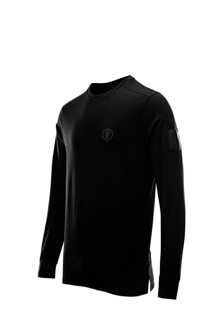 INSIGNIA LONG SLEEVE TSHIRT Black Long Sleeve Graphic Tee ThruDark
